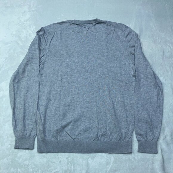 ASKET The Cotton Sweater Men Size M Short Grey Melange 100% Organic Cotton - Picture 4 of 7